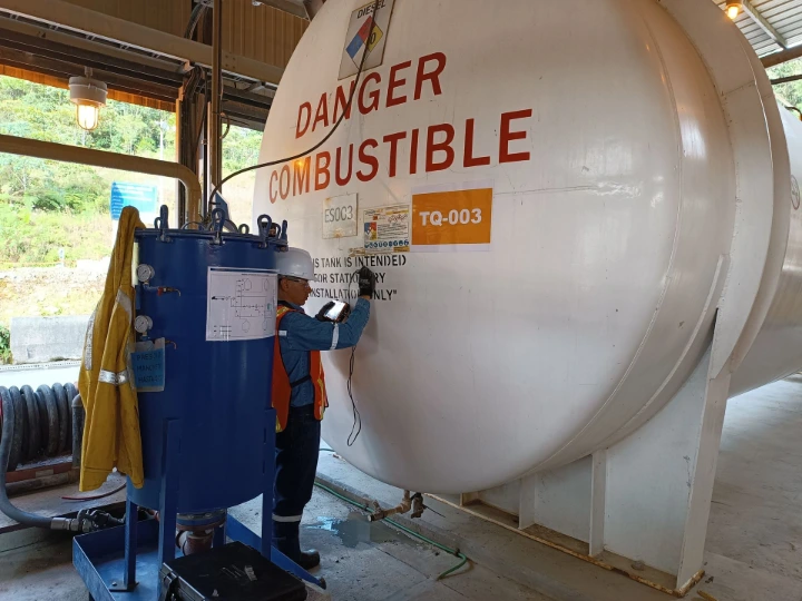 fuel storage tank inspection flammable liquid safety mining facility